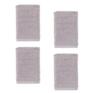 4 brand new Wild Sage Savannah 90% Cotton 16"x28" Spa Towels in LUNAR ROCK color